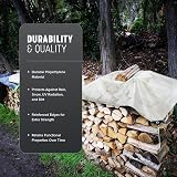 KEPLIN 3x4m Waterproof Tarpaulin Cover Sheet 100gsm Heavy Duty Mould-Resistant view 2