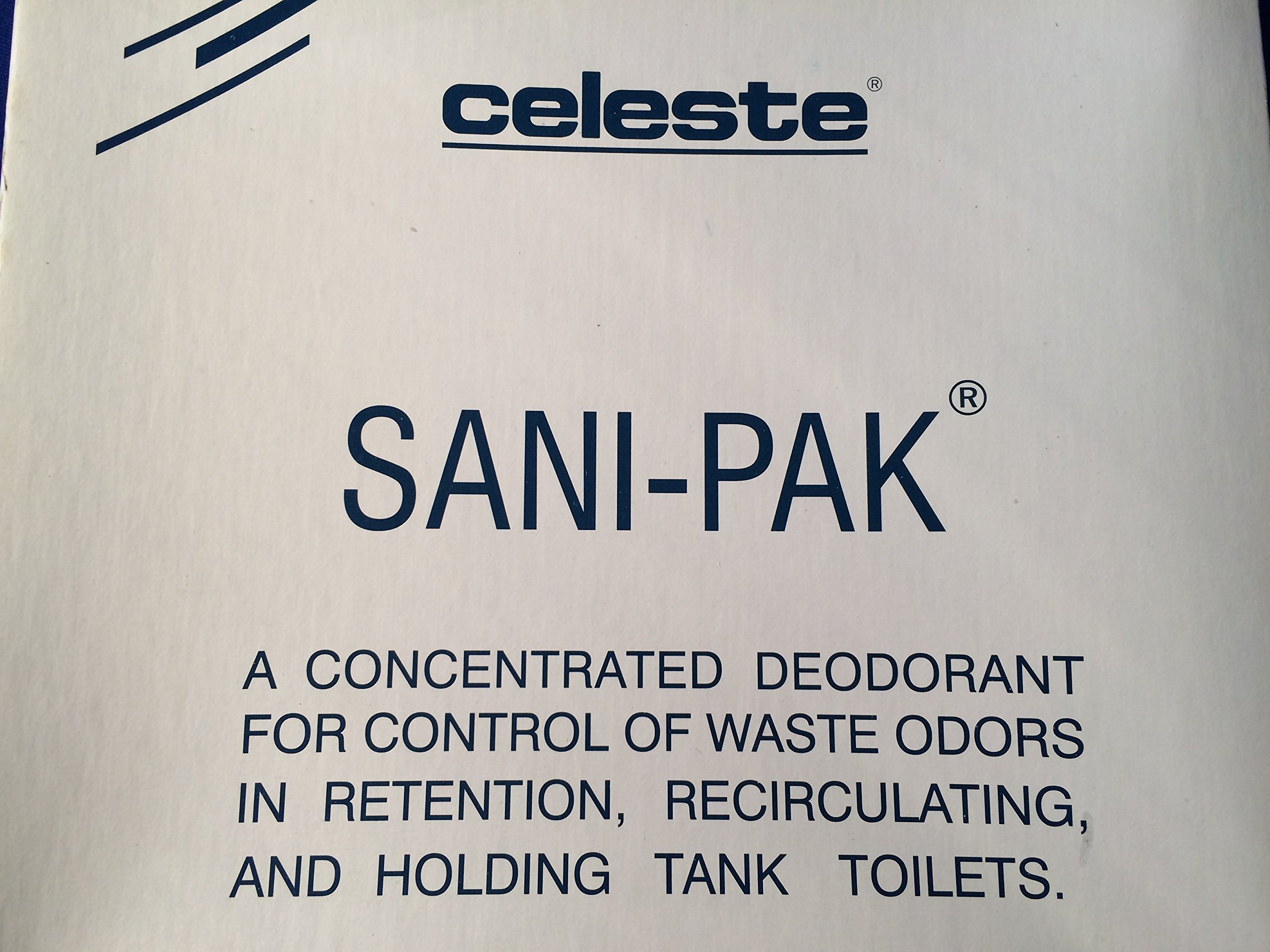 Celeste® SaniPak® Aircraft Lavatory Chemical Toilet Deodorant Biodegradable Packets, 100ct