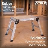Oypla 150kg Folding Aluminium Work Platform Step Up Bench EN131 view 3