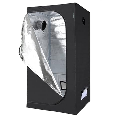 Growbox 90 x 90 x 180 CM IDAODAN Licht Zuchtzelte Growzelt Growschrank Zuchtschrank Pflanze-Zelt Garten Wachstum Hydro Box fü