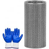 304 Stainless Steel Hardware Cloth 1/2 Inch 20 Gauge Chicken Wire Fencing | Garden, Chicken Coop, Squirrel Barrier, Animal Enclosure and DIY Projects (7.5in&times;9.7ft)