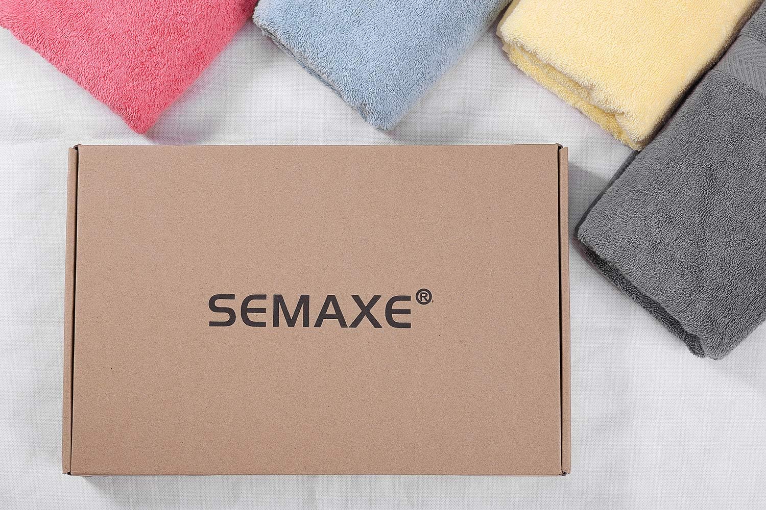 SEMAXE Luxury Bath Towel Set. Hotel & Spa Quality. 2 Large Bath Towels , 2 Hand Towels, 4 Washcloths. Premium Collection Bathroom Towels. Soft, Plush and Highly Absorbent.: Kitchen & Dining