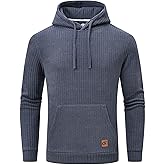 Tyhengta Men's Knitted Hoodies Casual Pullover Hooded Sweatshirts