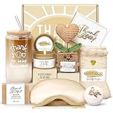 Thank You Gifts for Women, Birthday Gifts for Women, Employee Appreciation Gift, Get Well Care Package Christmas Gift Basket for Coworker Employees Teachers Nurse Boss Friend Mom with Glass Cup 16oz