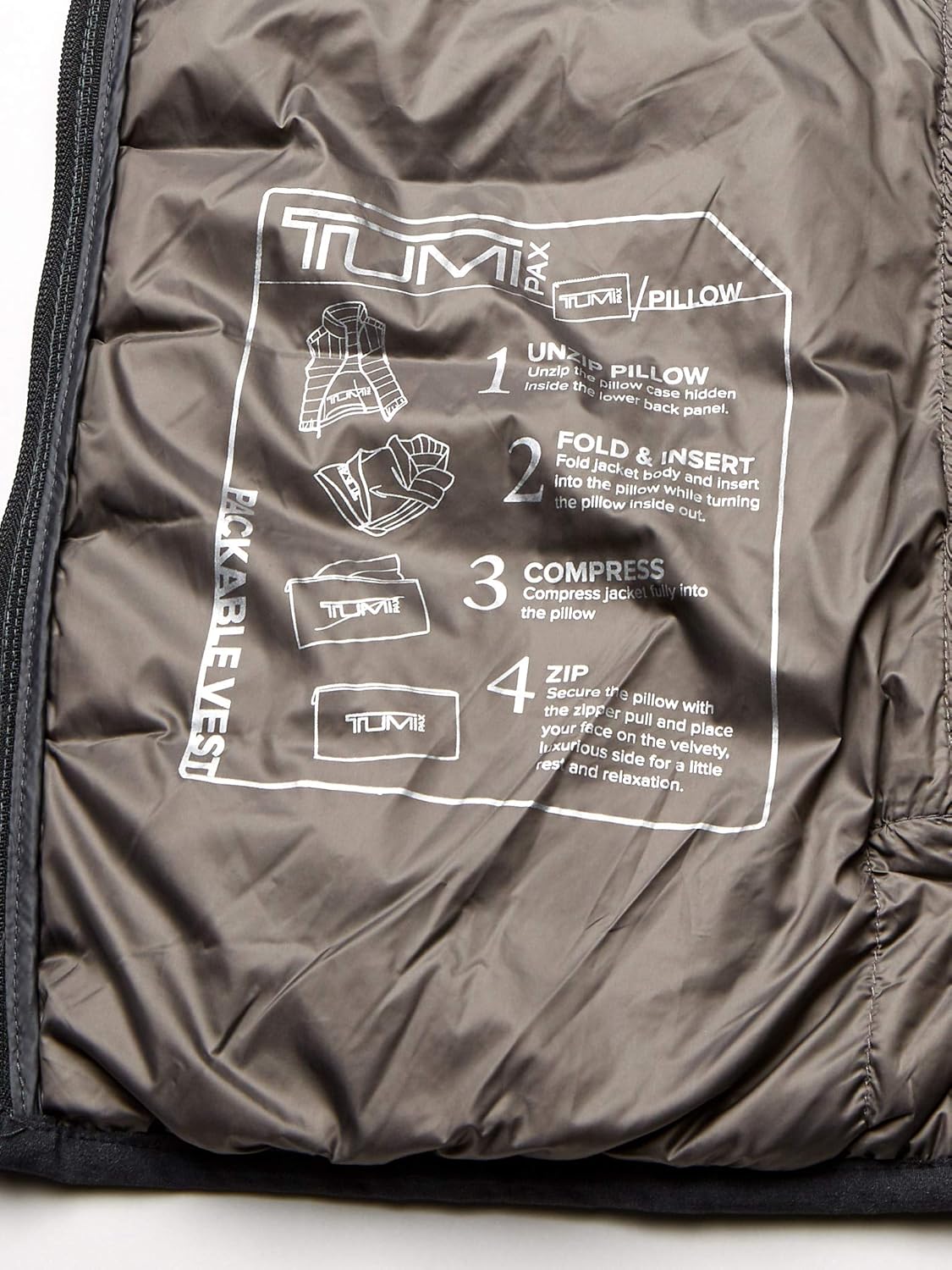 Tumi Men's Packable Puffer Vest at  Men’s Clothing store