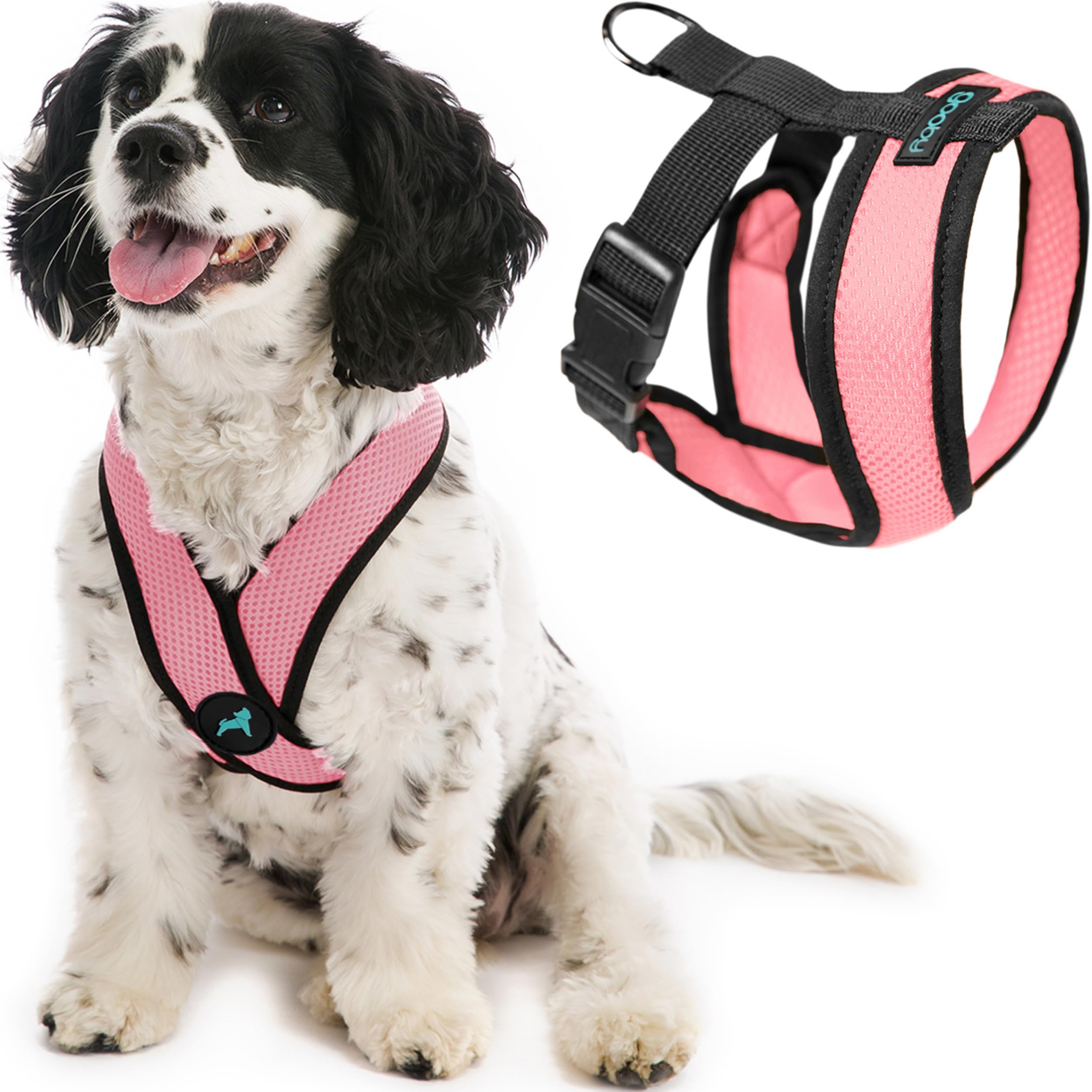 Gooby Choke Free Comfort X Soft Dog Harness, X-Large, Pink