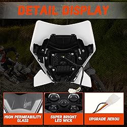 ABCERRSI Dirt Bike 5 LED Headlights,Motorcycle