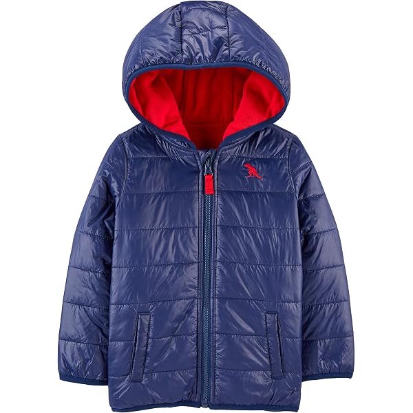 Rothschild Zweifarbige Pufferjacke Für Jungen – Warm, Praktisch, Mit Fleecemütze Und Vielen Taschen