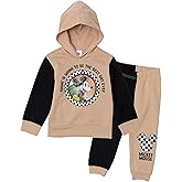 Disney Mickey Mouse Boys’ Hoodie and Jogger Pants Set with Lenticular Patch, 2-Piece Fleece Outfit