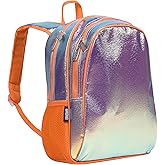 Wildkin 15-inch Kids Backpack – Durable, Padded, Adjustable for School & Travel - Orange Shimmer