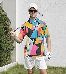 uideazone Golf Shirts for Mens Athletic Fit Polo