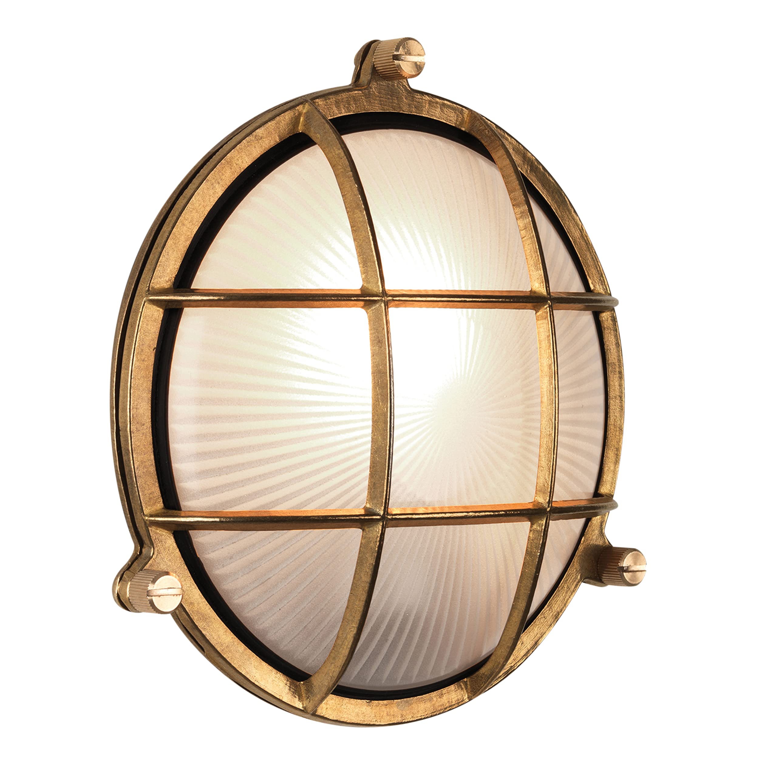 Astro Thurso Round Natural Brass Wall Light E27/ES 1376001 โ image 1