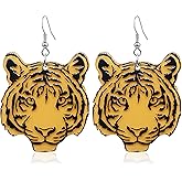 QUSIJIA Statement Baseball Cap Earring Funny Animal Acrylic Drop Dangle Earrings For Women