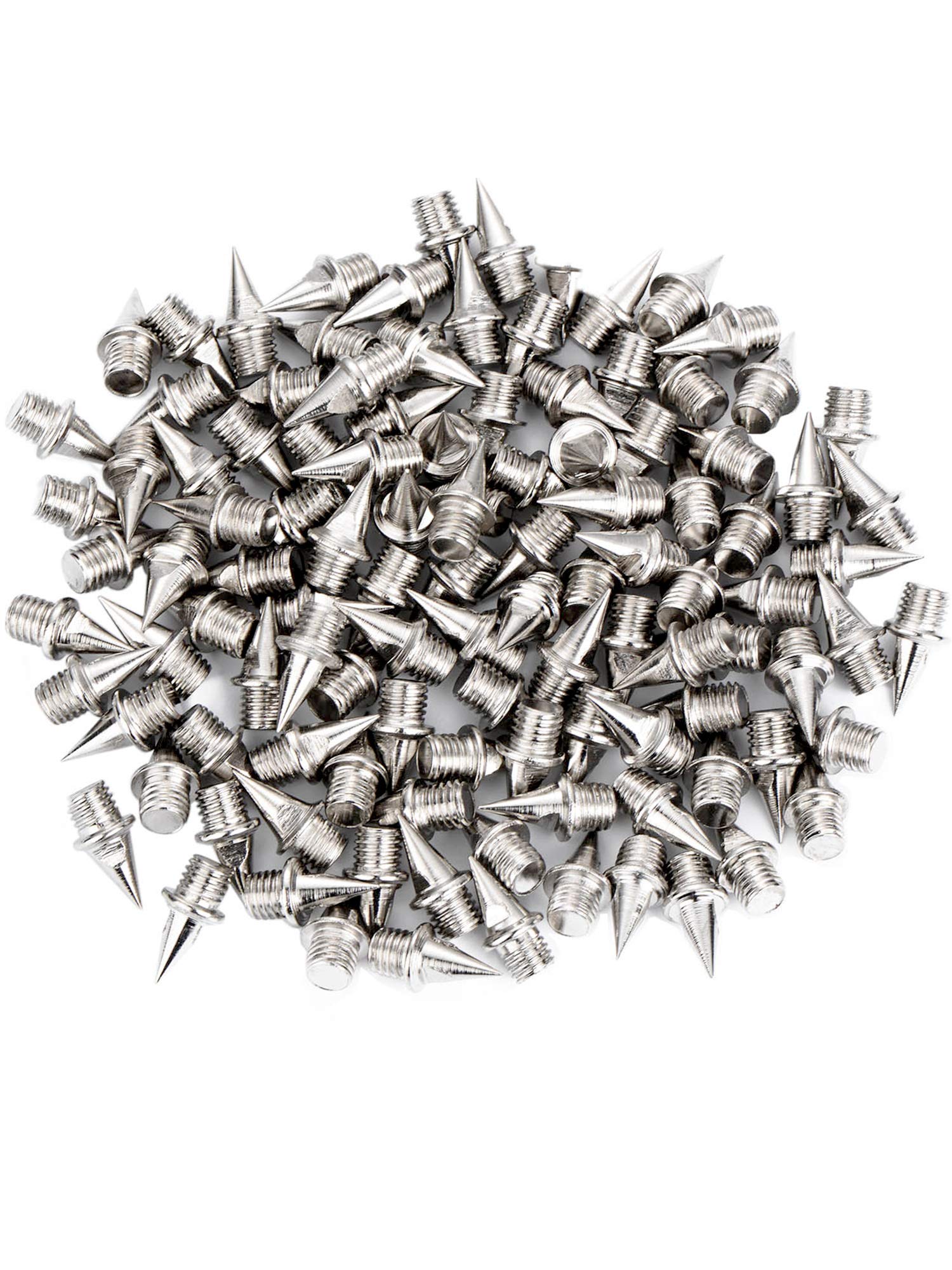 Photo 1 of Hicarer 110 Piece 3/8 Inch Steel Track and Cross Country Spikes Replacement, Silvery