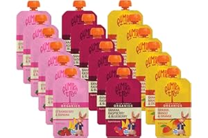PUMPKIN TREE Peter Rabbit Organics Fruit Flavors Variety Pack - Squeezable Snack Pouches 4 oz. (Pack of 18)