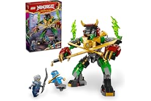 LEGO NINJAGO Lloyd’s Elemental Power Mech Customizable Battle Toy with 3 Ninja Action Figures, Adventure Playset for Boys and Girls, Ninja Gift Idea for Kids Ages 7 and Up, 71817