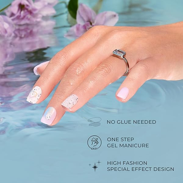 KISS IMPRESS NO GLUE MANI PRESS-ON NAILS, PREMIUM, ‘VISIONS’, GREEN, MEDIUM SIZE, ALMOND SHAPE, INCLUDES 30 NAILS, PREP PAD, INSTRUCTIONS SHEET, 1 MANICURE STICK, 1 MINI FILE