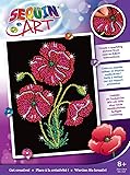 Sequin Art Purple Poppies, Sparkling Arts and Crafts Kit; Creative Crafts for Adults and Kids