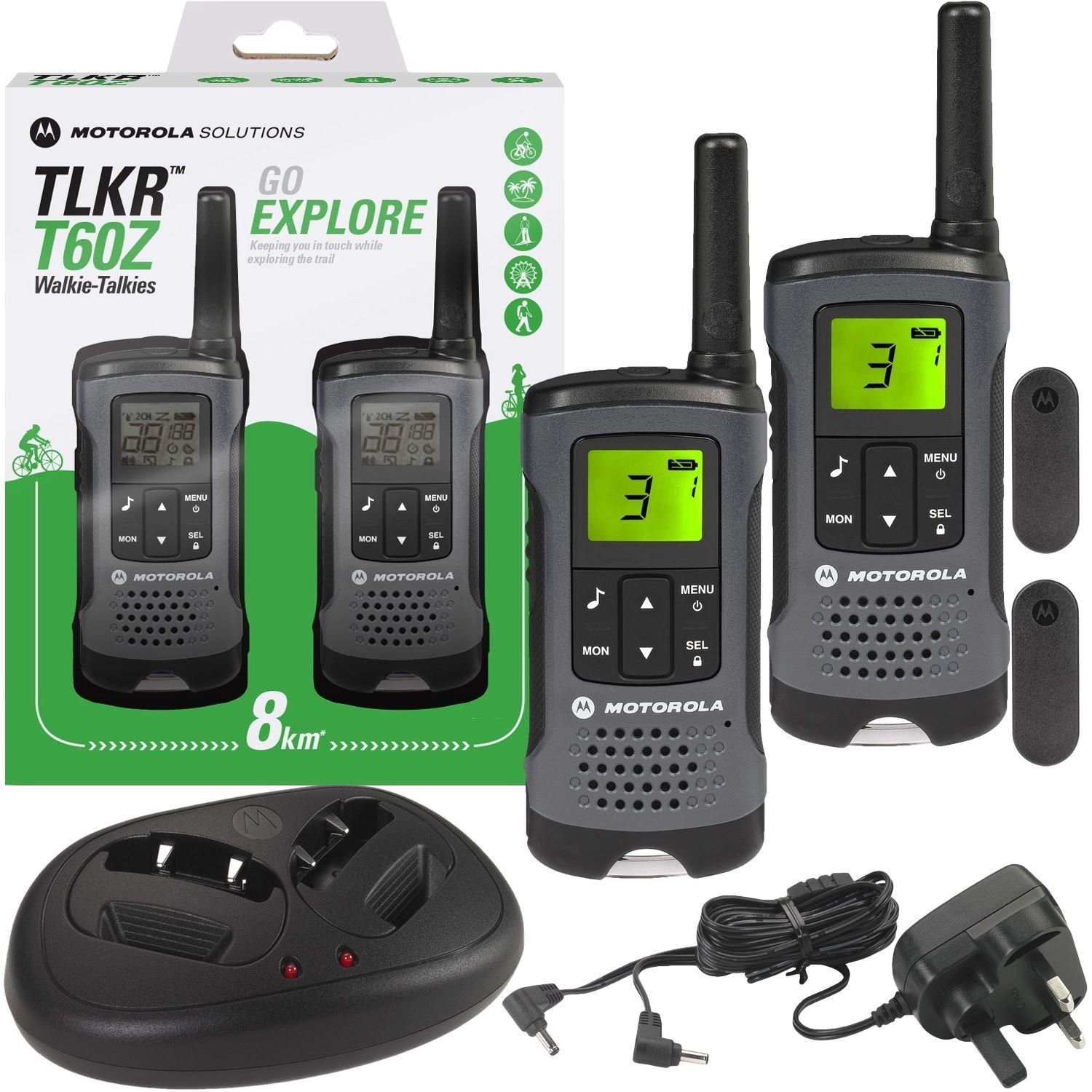 Motorola TLKR T60Z Walkie Talkie Radio with Charging Amazon.co.uk