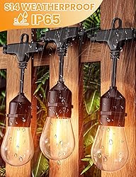 Svater Outdoor String Lights 150FT, E26