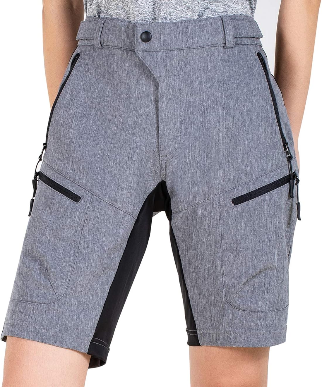 Cycorld Women's-Mountain-Bike-MTB-Shorts Baggy-Fashion-Breathable with Zip Pockets: Clothing