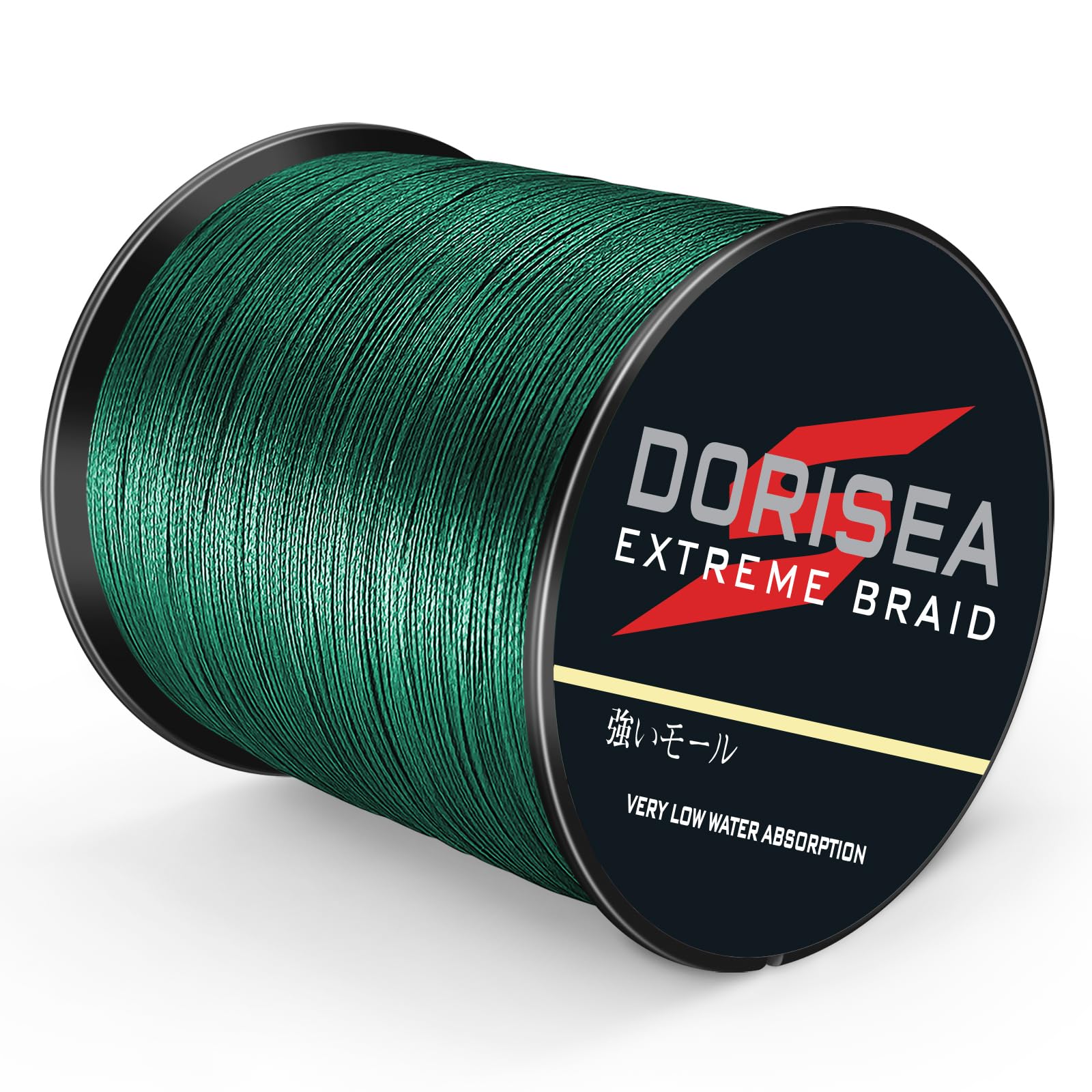 Dorisea Extreme Braid 100% Pe Braided Fishing Line 109Yards-2187Yards 6-300Lb Test Moss Green (1500m/1640Yards 90lb/0.50mm) Image