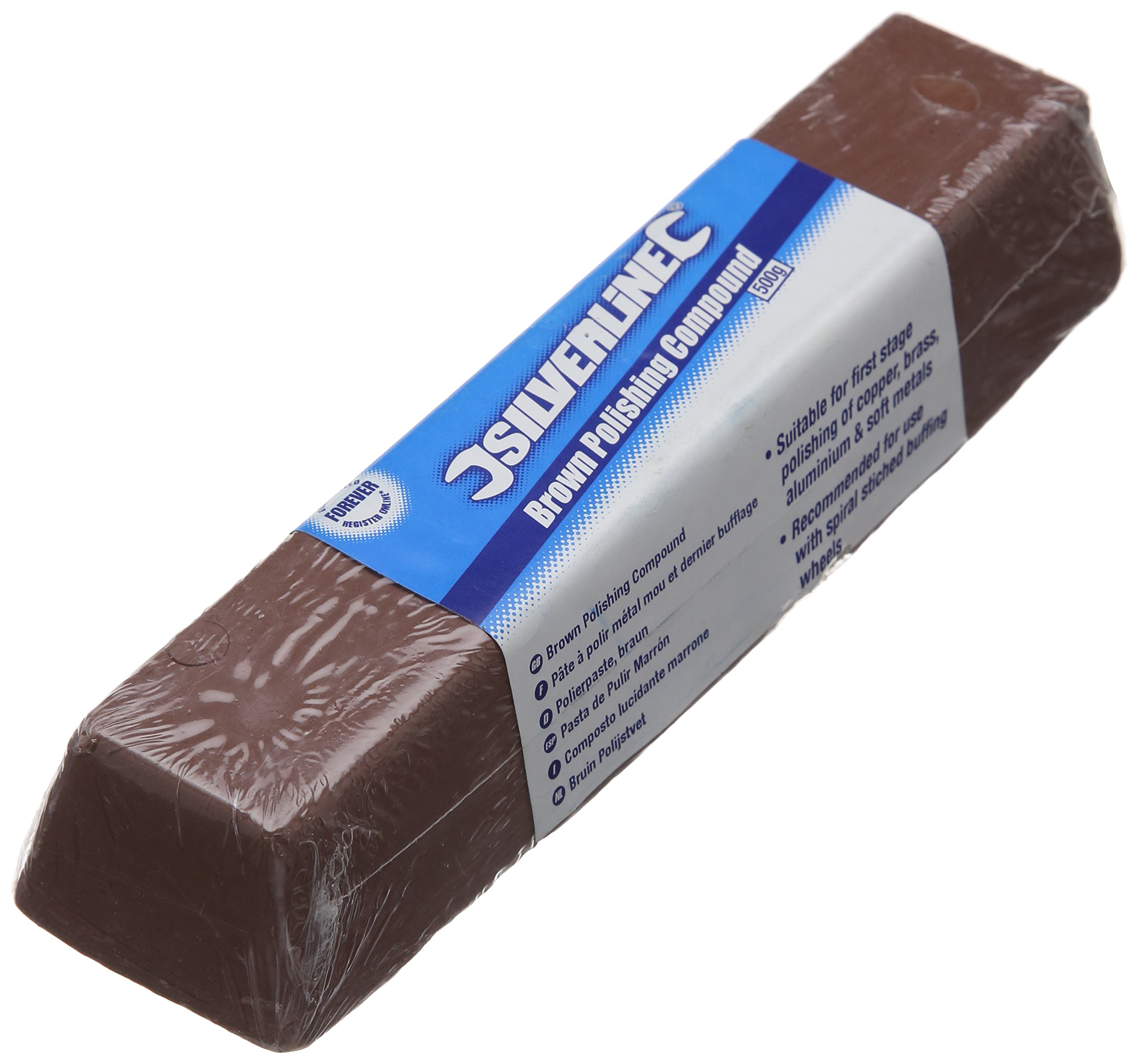 Silverline 107868 Polishing Compound 500 g Coarse Brown