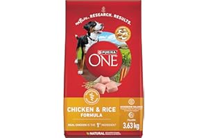Purina ONE Dry Dog Food, Microbiome Balance Chicken & Rice - 3.6 kg Bag (1 Pack)