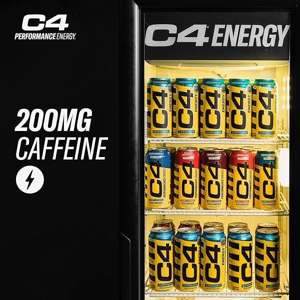C4 ENERGY DRINK 16OZ (PACK OF 12) – STRAWBERRY WATERMELON ICE – SUGAR FREE PRE WORKOUT PERFORMANCE DRINK WITH NO ARTIFICIAL COLORS OR DYES
