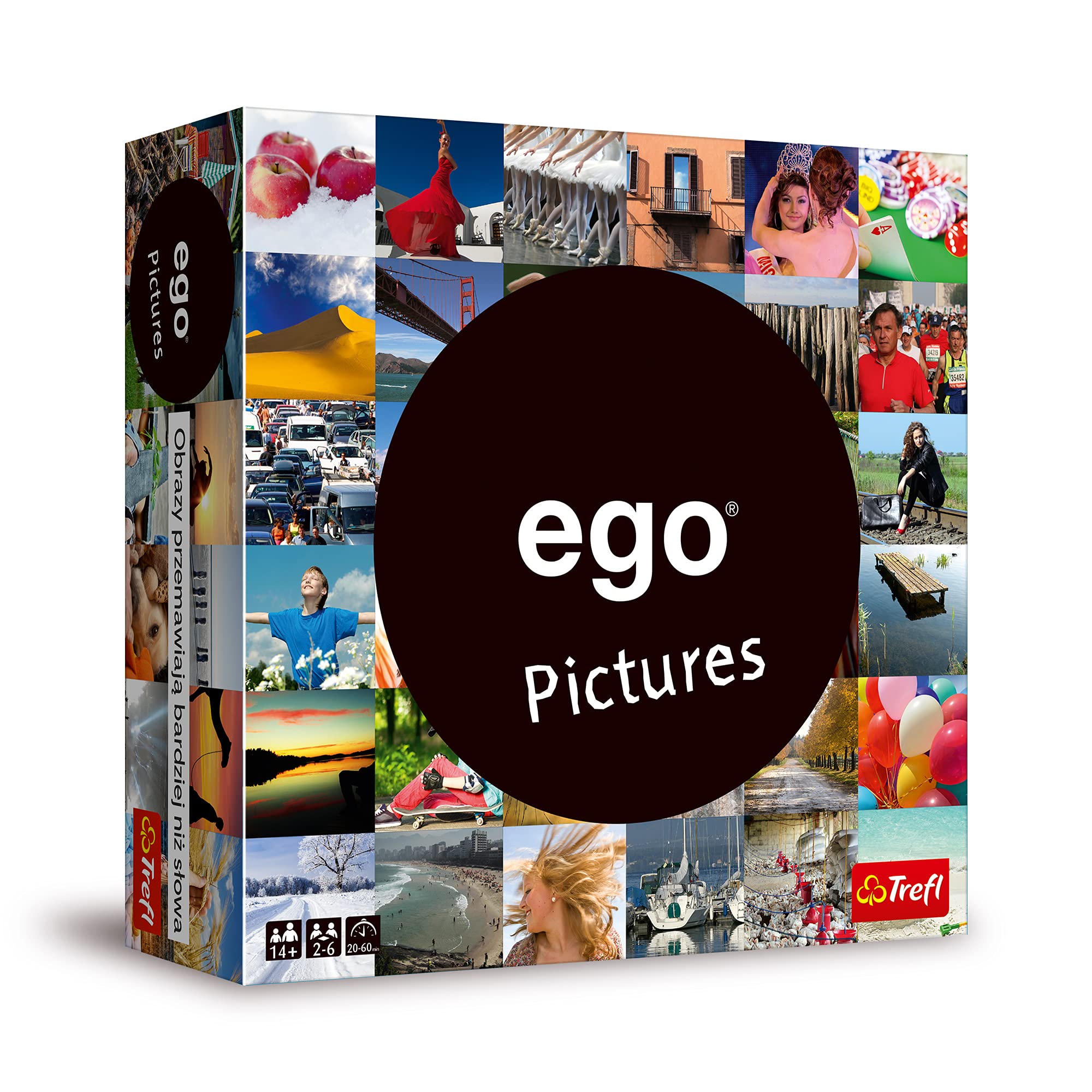 Trefl - Ego Pictures - Paddling Game, Family Game, 2-6 Players, Ages 14+