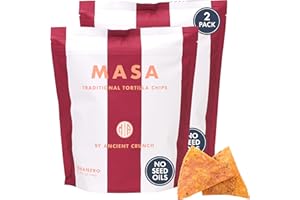 ANCIENT CRUNCH MASA Chips - Cobanero Tortilla Chips - Handmade Corn Tortillas - Spicy Chips & Snacks - Naturally Grown Yellow Corn, Grass Fed Tallow, Sea Salt, Chili - Seed Oil-Free Hot Chips - 2 Pack 5 Ounce Each