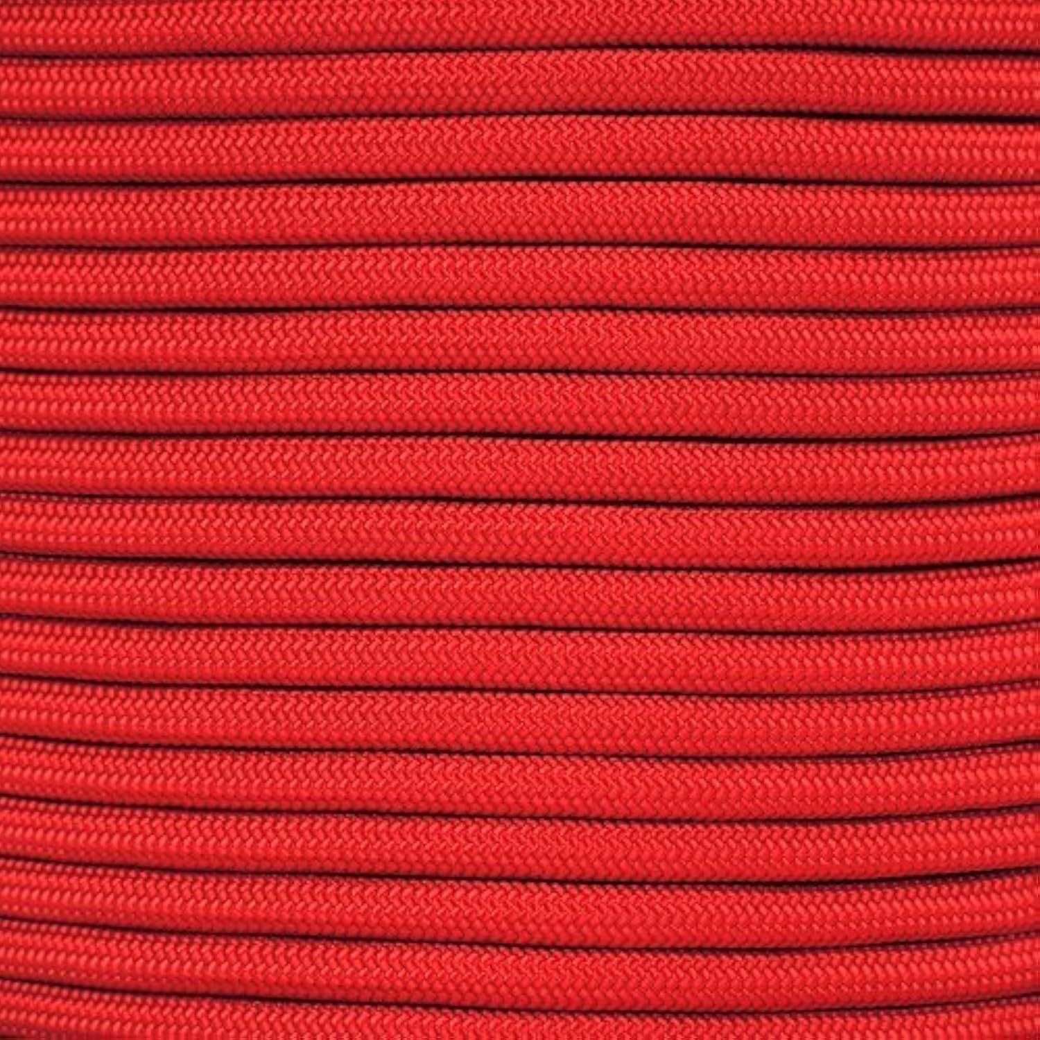 PARACORD PLANET 1/4 Inch para-Max Paracord 1200 lb Tensile Strength (Imperial Red, 10 Feet)