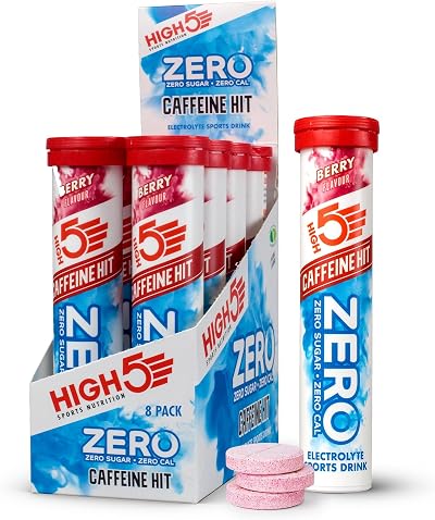 HIGH5 ZERO Caffeine Hit Electrolyte Tablets 160 Pack Berry 0 Cal Sugar Free