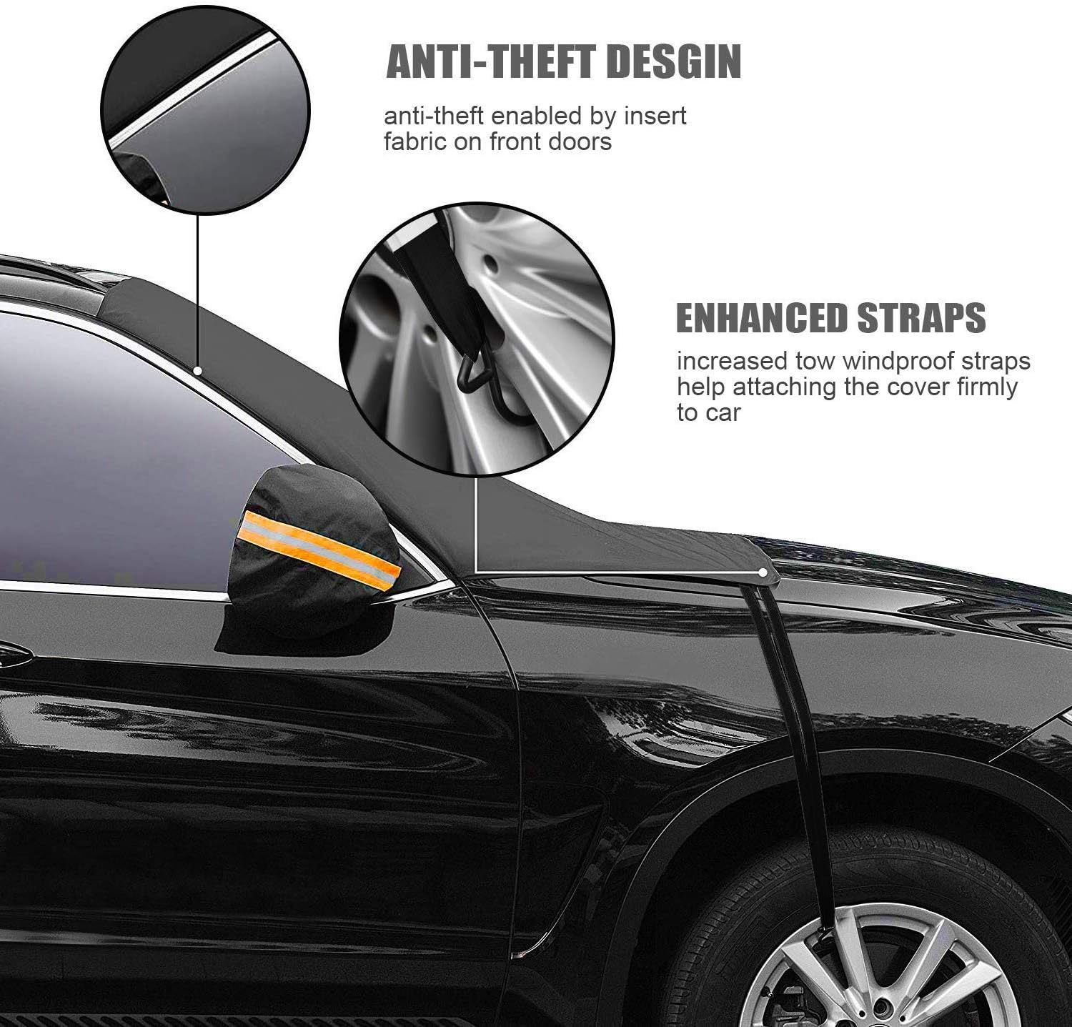 Car Windshield Snow Cover Winter Frost Guard Windshield Snow and Ice Protection Cover with