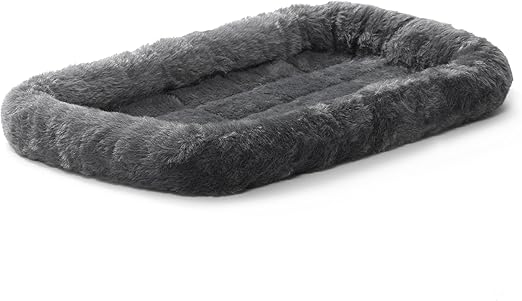 black and grey dog bed