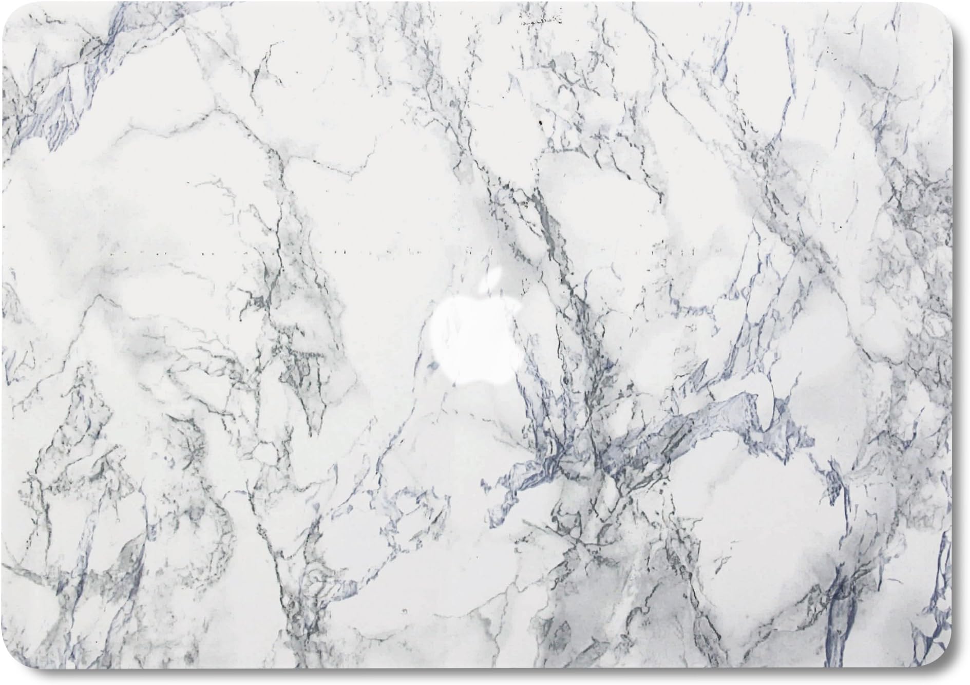 GMYLE MacBook Air 13 Inch Case Older Version Compatible A1369/A1466 2008-2017 Release NO Touch ID, Hard Plastic Shell Matte Scratch Guard Cover for Apple Mac Air 13" - White Marble