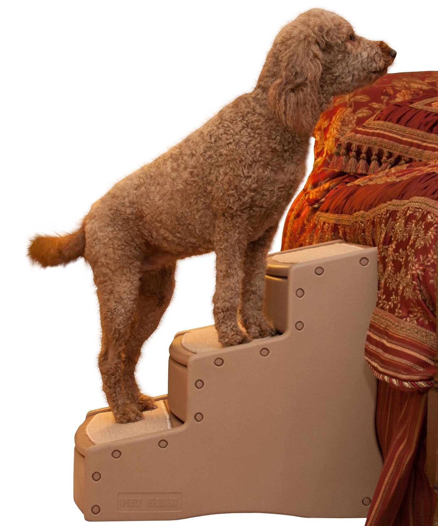 Pet Gear Easy Step III Extra Wide Pet Stairs, 3-Step/for Cats and Dogs up to 200-pounds