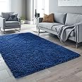 Ophanie 6x9 Blue Rugs for Living Room, Fuzzy Plush Soft Area Rug, Shaggy Carpets for Bedroom, Kids Boys Girls Dorm Nursery Home Decor Aesthetic