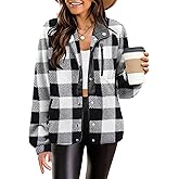 Zeagoo Women's Cozy Fleece Jacket Western Aztec Print Snap Button Down Coat with Pockets Casual Warm Outwear 2026