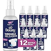 Downy Wrinkle Release Spray Travel Size, All In One Formula, Removes Wrinkles, Static and Odor Eliminator, Light Fresh Scent,