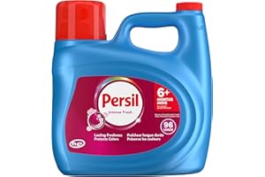 Persil Intense Fresh Everyday Clean Liquid Laundry Detergent, Lasting Freshness, Protects Colours, 6+ Months of Clean, 3.72L,