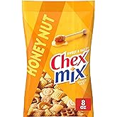 Chex Mix Honey Nut Snack Mix, Sweet &amp; Salty Snack Bag, 8 oz | Corn &amp; Wheat Chex, Pretzels, Vanilla Flavored Breadsticks, Vanilla Flavored Swirl Cookies