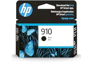 HP 910 Black Ink Cartridge | Works with HP OfficeJet 8010, 8020 Series, HP OfficeJet Pro 8020, 8030 Series | Eligible for Ins