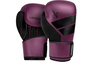 Hayabusa S4 PU Leather Boxing Gloves for Men, Women & Kids, 10oz, 12oz, 14oz, 16oz, Training, Sparring, Kickboxing, Fighting Sports, Taekwondo, MMA, Muay Thai & Arts