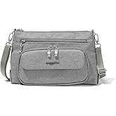 Baggallini womens Original Everyday 11x 7.5 Crossbody Bags for Women Rfid Protected Lightweight Nylon Zippered Travel Purse