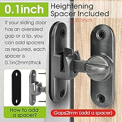 Qkenvo Flip Door Latch Gate Latches 90/180 Degree