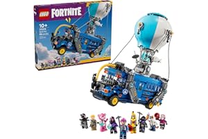 LEGO Fortnite Battle Bus Building Toy - Collectible Fortnite Toy for Kids, Boys & Girls, Ages 10+ - Pretend Play Set with 9 Minifigures from Video Game - Gift for Birthdays - 77073