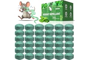 KOOSA Mouse Rodent Repellent, 36 Pack Peppermint Oil Mouse Repellent Balls for Rats Mice Deterrent, Natural Mouse Traps for Indoor Outdoor Use, Keep Rodents Away from Garden and Home, Family & Pet Safe