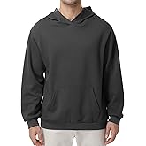 Pepypepy Men’s Lightweight Thin Cotton Hooded Sweatshirt – Casual Pullover Hoodie for Spring & Fall Layering