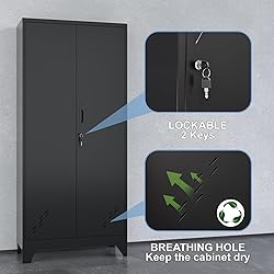 OSEILLC Metal Storage Cabinet with Locking
